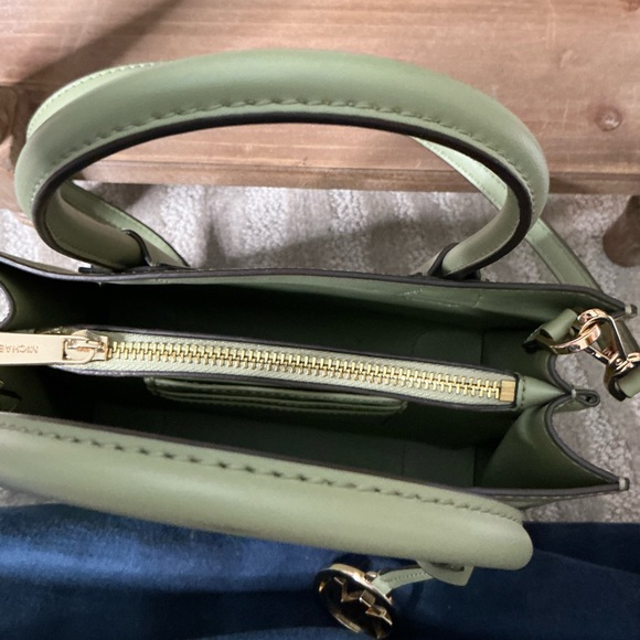 Michael Kors Green Saffiano Leather Satchel - Picture 10 of 10